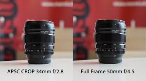 crop sensor vs full frame sensor lens
