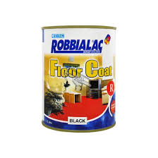 floor coat black 1l robbialac
