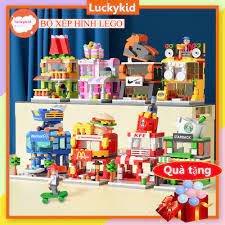 Đồ chơi xếp hình lắp ghép lego Luckykid Bộ đồ chơi lắp ráp ghép hình thông  minh mô hình lego 3d nhiều chi tiết