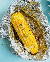 grilled corn in foil a couple cooks