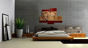 Huge Zen Wall Art Red And Gold Large