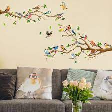 Garden Bird Wall Decal Removable Wall