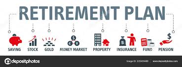 banner retirement planning vector
