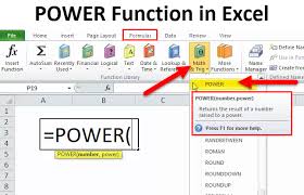 Power In Excel Formula Examples