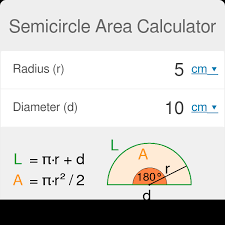 Semicircle Area Calculator