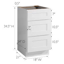 brookings base cabinet white 18 inch