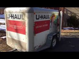 First 5x8 U Haul Trailer Loaded Up And