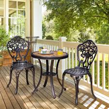 Cast Aluminum Patio Bistro Set