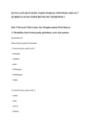 Lengkap kunci jawaban buku paket matematika kelas 8 uji kopetensi 8 halaman 216 217 218 219 220 221 222 semester 2 kunci. Kunci Jawaban Buku Paket Bahasa Indonesia Kelas 7 Kurikulum 2013 Edisi Revisi 2017 Semester 2