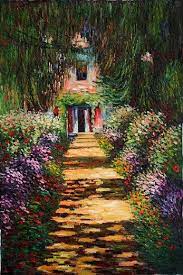 Garden Path At Giverny Iv Painting