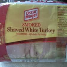 oscar mayer shaved smoked turkey t