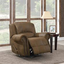 Erith leather rocker recliner $1,449.00 sale $999.00 650153 Traditional Buckskin Brown Faux Suede Fabric Swivel Rocker Recliner Chair