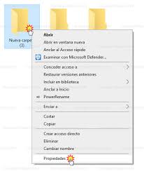 las carpetas en windows 10