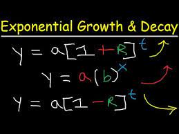 Exponential Growth And Decay Word