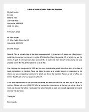 Free Sample Letter of Intent Real Estate Lease Template MS Word     Template net