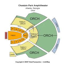 Correct Chastain Park Amphitheatre Seating Chart With Seat