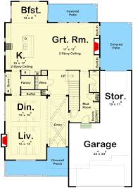 3 Bed New American House Plan With