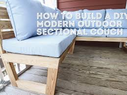 Build A Diy Modern Outdoor Sectional Couch