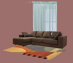 carpets blend with dark brown furniture