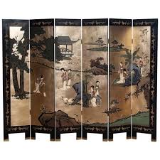 Simple, serene, and unique east asian style wall art has beautified tastefully decorated homes and offices on the east and west coast of the u. Polychromed Gold Leaf Chinoiserie Double Face Folding Green Room Divider 1970s For Sale At Pamono