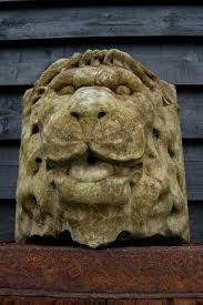 Stone Lion Mask Wall Fountain Debden