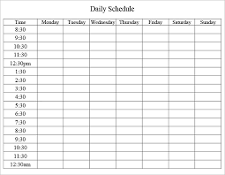 Daily Itinerary Template 4 Free Word Excel Pdf Documents
