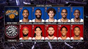 Which nba teams have the best starting lineups for this year? Nba On Tnt On Twitter Starting Lineups For Nykattor Here We Go Https T Co Skiafit2j2