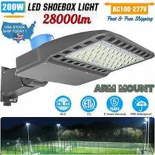200w led parking lot lights with arm