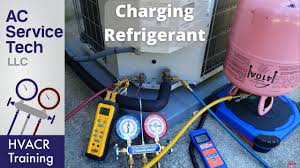 charging r 410a refrigerant into an air