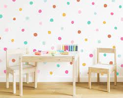 Rainbow Polka Dot Wall Decals Removable