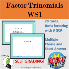 Factor Trinomials