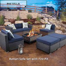 Patio Furniture Set With Fire Pits