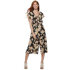 Juniors Lily Rose Floral Jumpsuit Floral Jumpsuit