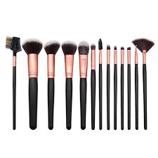 new 13 makeup brush set black