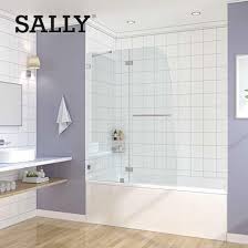 sally 8mm bathtub door frameless hinged