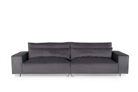 barcelona 4 seater sofa dark grey velvet