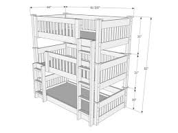 standard bunk bed dimensions
