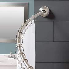 dual mount curved shower curtain rod
