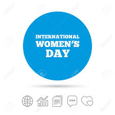 8 March International Womens Day Sign Icon Holiday Symbol