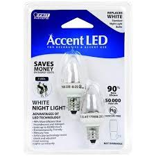 Feit 1 Watt Clear Accent Night Light Led Bulbs 2 Pack 61h66 Lamps Plus