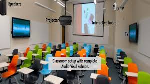 Smart Classroom Setup With Complete Audio Visual Solution