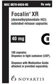 Ndc 0078 0434 Focalin Xr Dexmethylphenidate Hydrochloride