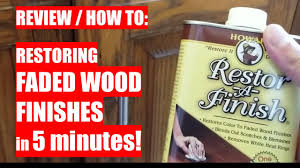 restoring faded wood finishes