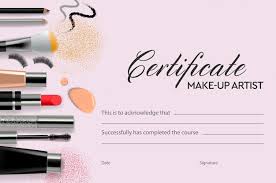makeup certificate vectors