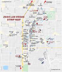 las vegas strip map 2024 updated