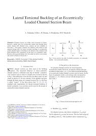 pdf lateral torsional buckling of an