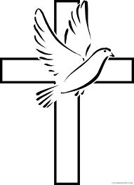 570 x 440 file type: Holy Spirit Dove Coloring Pages Holy Spirit Dove Clip Art Printable Coloring4free Coloring4free Com