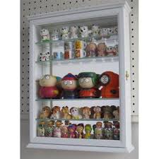 Wall Curio Cabinet With Glass Shelves