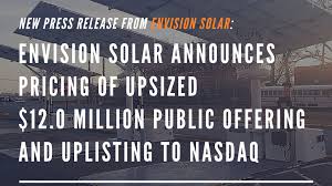 envision solar announces of