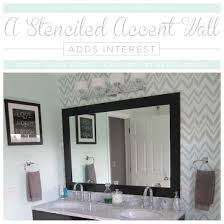 A Stenciled Accent Wall Adds Interest